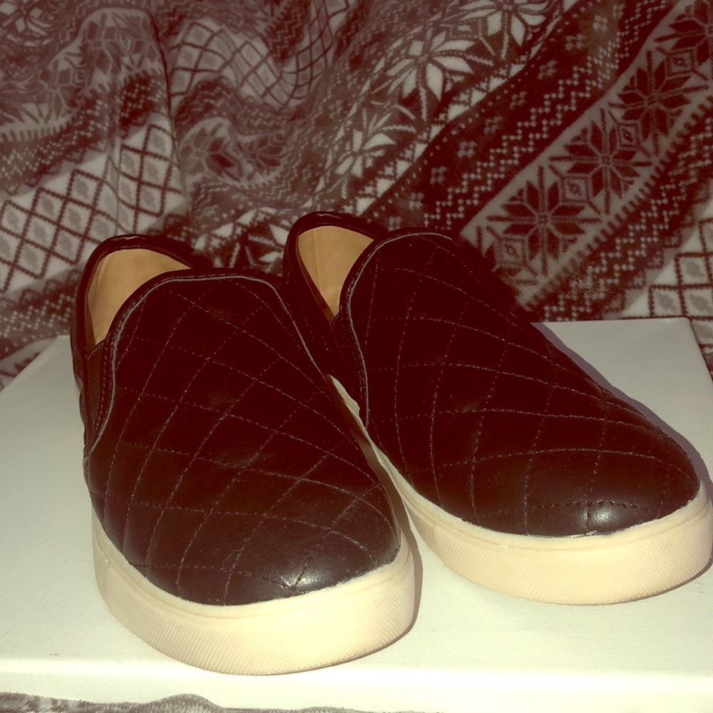 Black slip on shoes